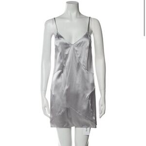 Fleur du Mal silver mini dress NWT